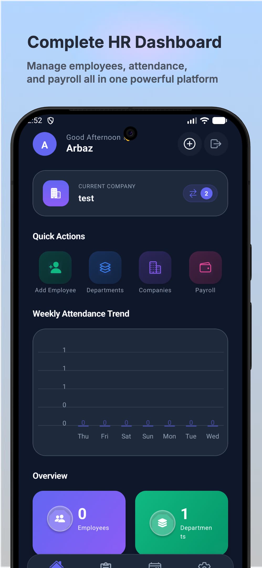 PAYLAP HRMS — Android screenshot 1